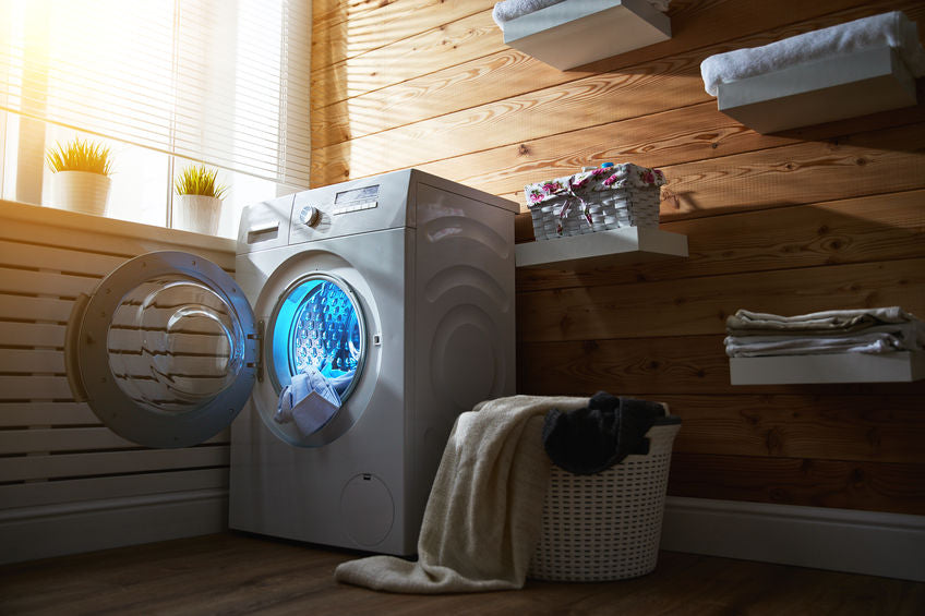 Clothes Dryer with laundry sticking out